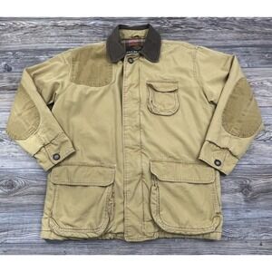 Vtg Gap Mens  Jacket Out-Of-Doors Sz. MED  Beige Plaid Lined Gorpcore‎ Cabincore